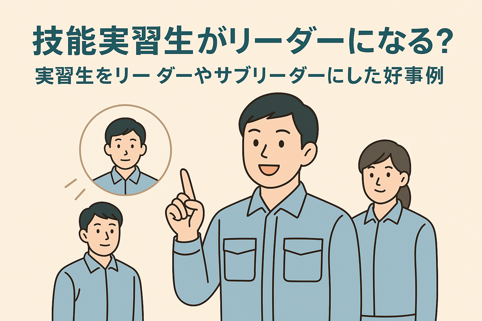 技能実習生がリーダーになる？実習生をリーダーやサブリーダーにした好事例