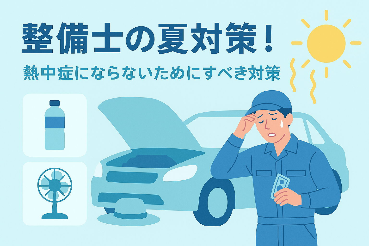 整備士の夏対策！熱中症にならないためにすべき対策