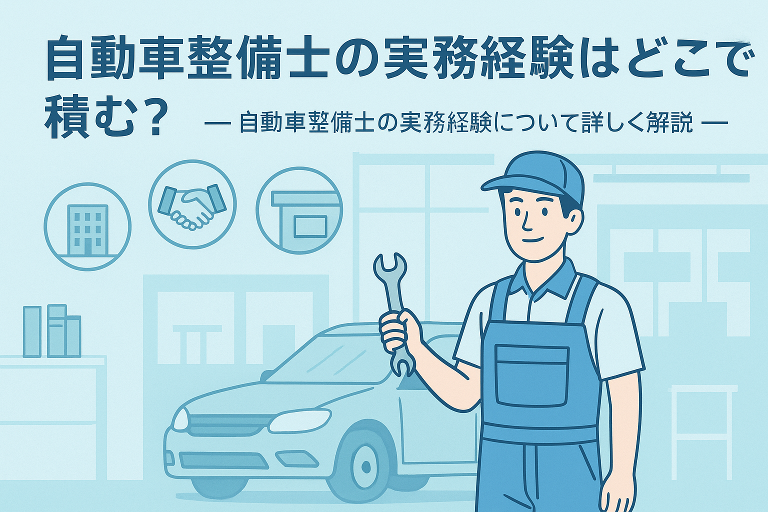 「自動車整備士の実務経験はどこで積む？～自動車整備士の実務経験について詳しく解説～